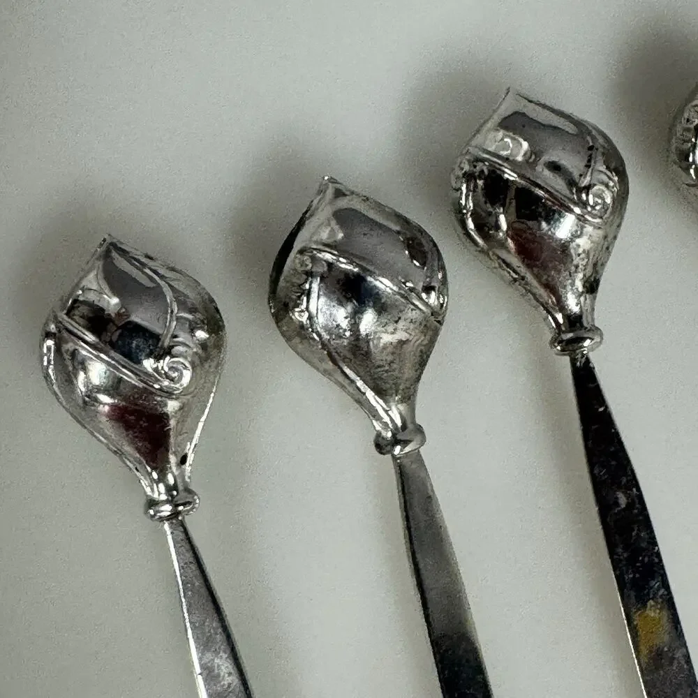 Vintage Sterling Silver Cocktail Olive Appetizer Picks Set Of 11 ￼